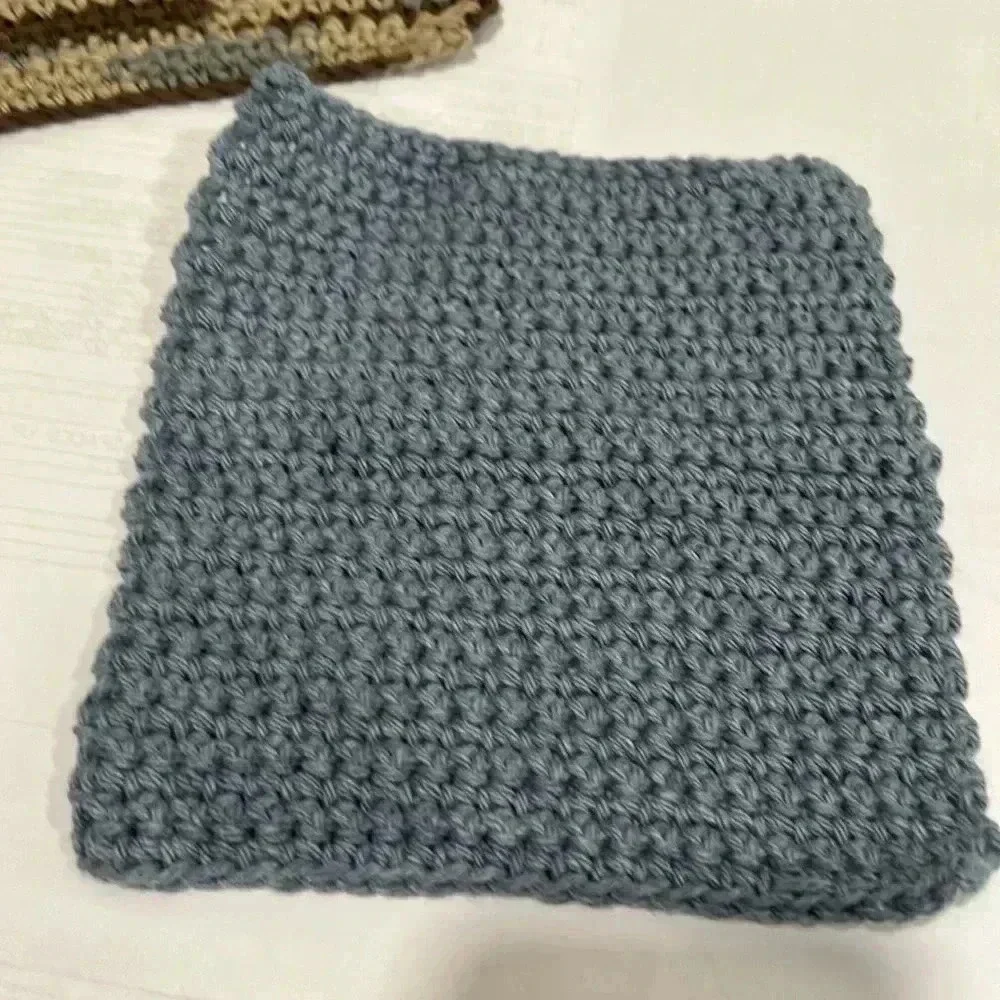 Hand Crocheted Washcloth/Dishcloth - Set of 3